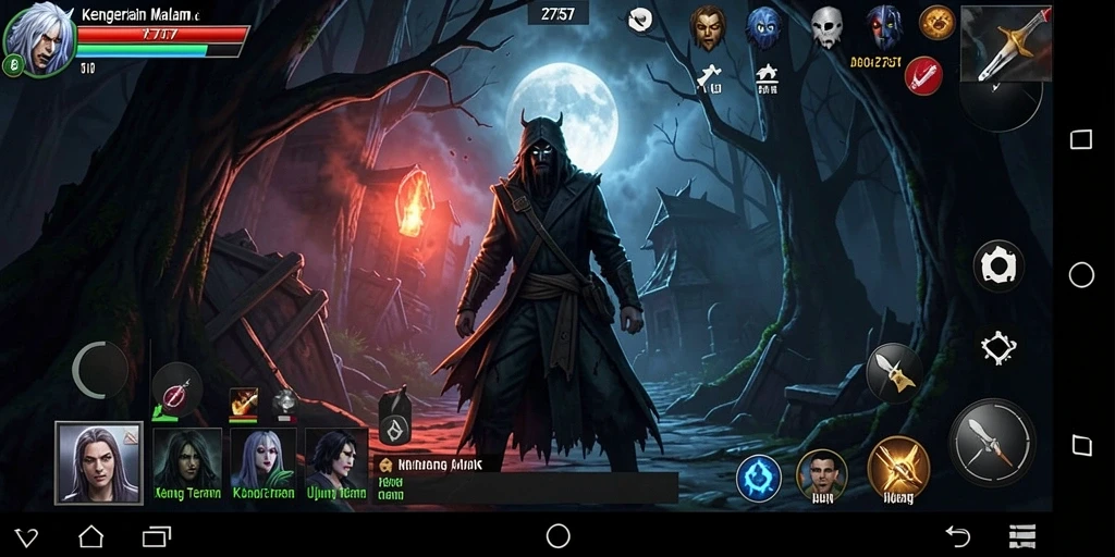 Tangkapan layar menyeramkan dari gameplay kegelapan