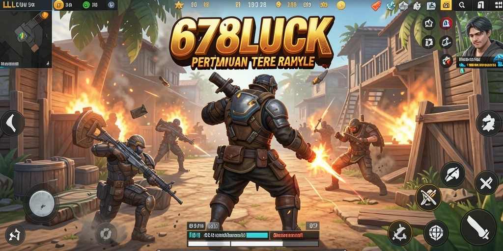 Tampilan menegangkan dari pertempuran di 678LUCK yang mendebarkan.