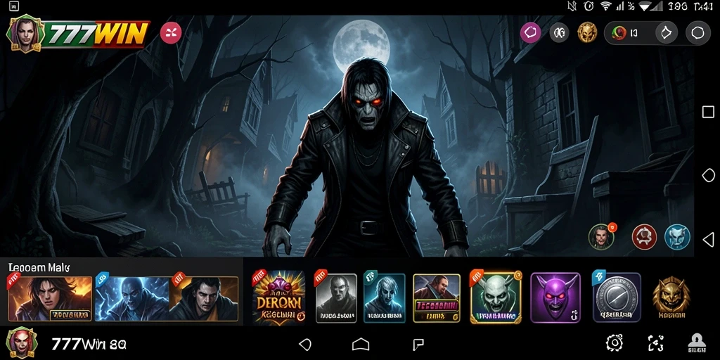 Tampilan menakutkan dari gameplay 777WIN yang penuh ketegangan.