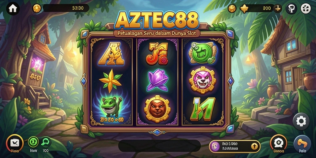Screenshot gameplay AZTEC88 yang menunjukkan serunya permainan Slot.
