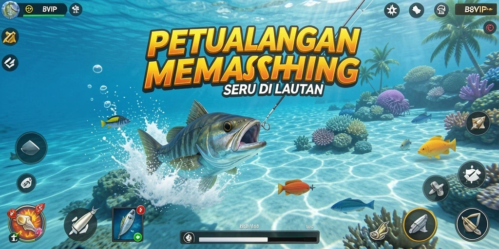 Gameplay B8VIP menampilkan pengalaman memancing yang memukau.