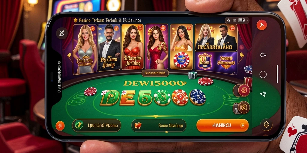 Tampilan gameplay Live Casino yang menegangkan dan interaktif di DEWI5000.