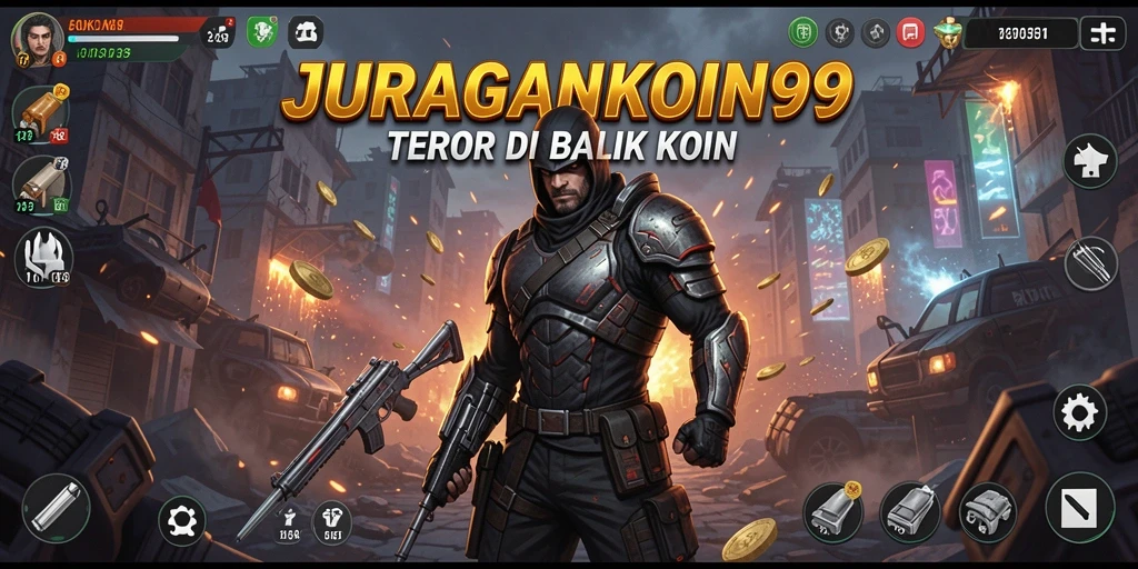 Screenshot gameplay JURAGANKOIN99 menampilkan suasana horror yang mencekam.