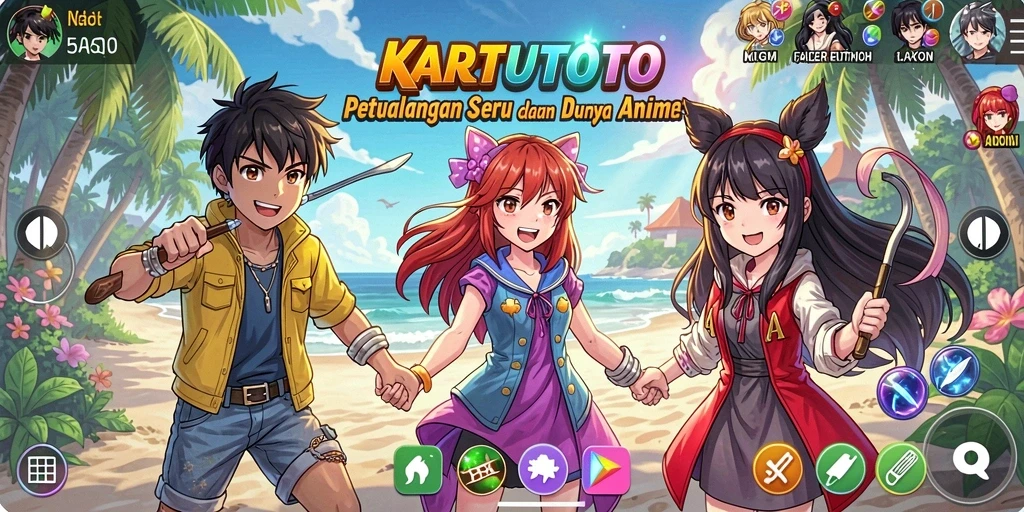 Tampilan screenshot menampilkan serunya gameplay KARTUTOTO.