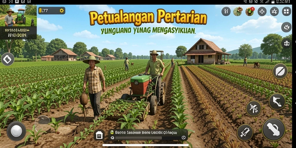 Gameplay menarik saat merawat kebun di L777.