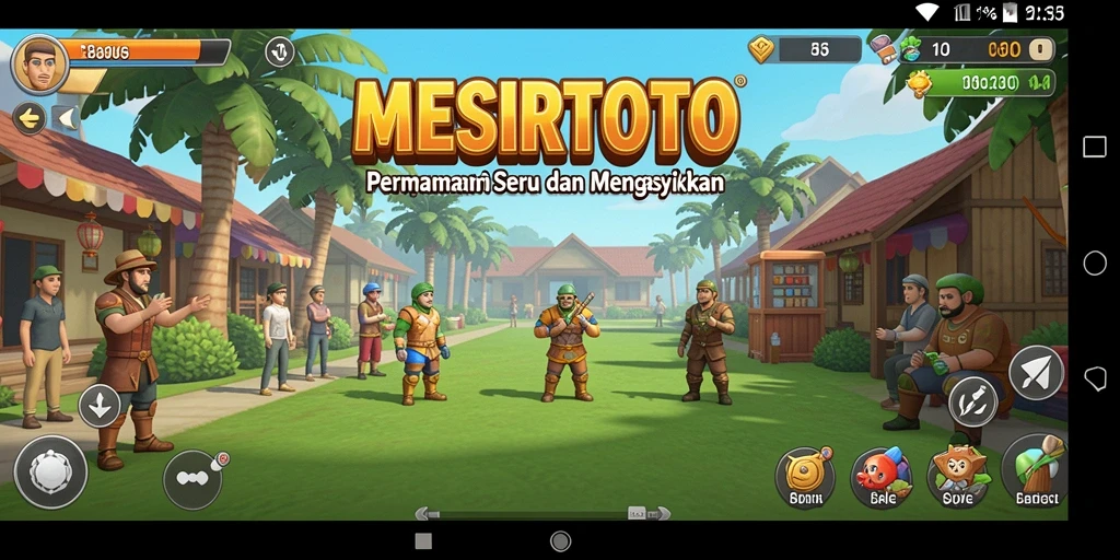 Tampilan gameplay MESIRTOTO menampilkan suasana seru dan menarik.