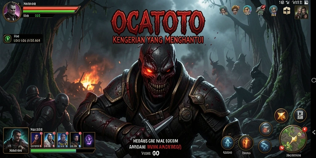 Screenshot menunjukkan momen menegangkan dari gameplay OCATOTO.