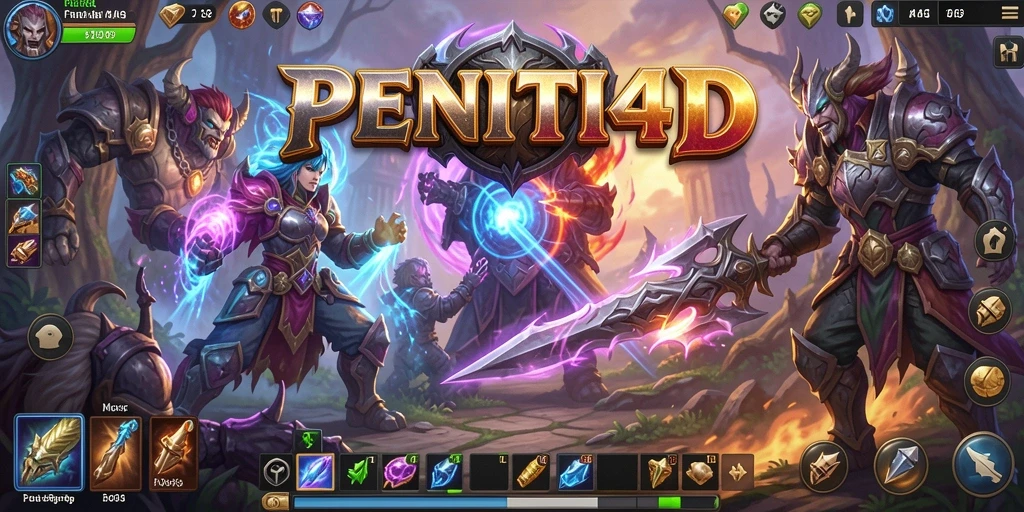 Screenshot gameplay PENITI4D menampilkan petualangan fantastis dalam MMORPG.