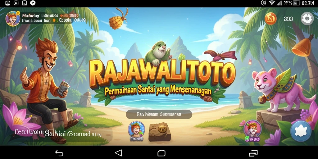 Tampilan gameplay RAJAWALITOTO yang menawan dan penuh warna.