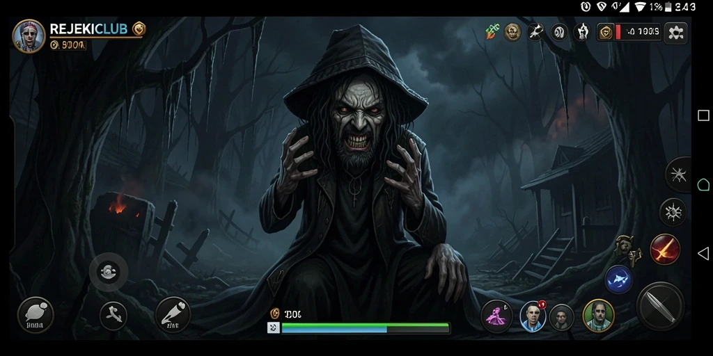 Screenshot menunjukkan gameplay menegangkan dari REJEKICLUB.