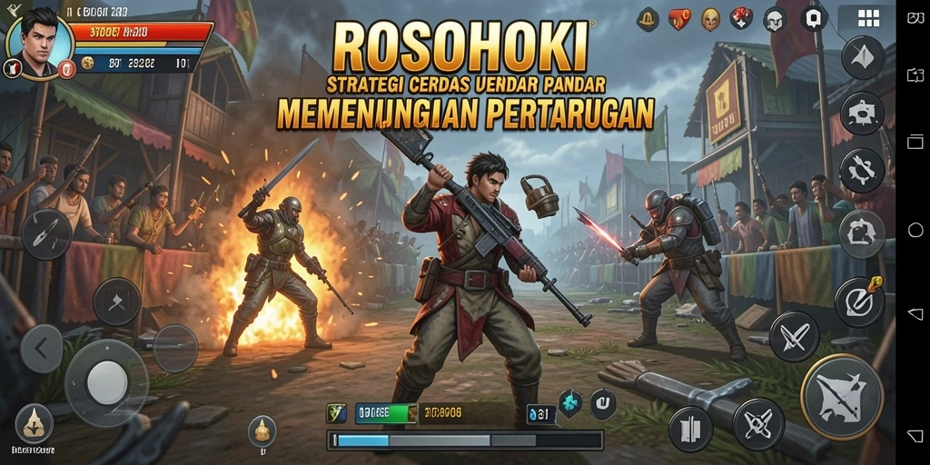 Gameplay strategis yang intens dan menegangkan di ROSOHOKI.