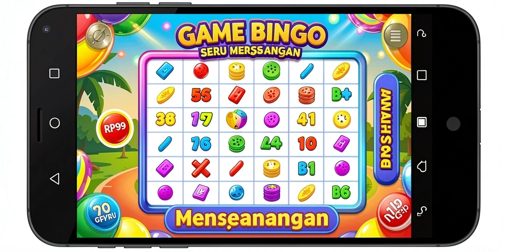 Tampilan gameplay seru di RP99 dengan desain Bingo yang menarik.