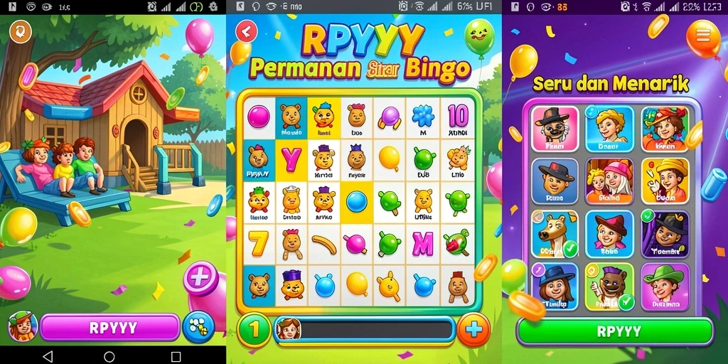 Screenshot gameplay RPYYY yang menarik saat bermain Bingo.