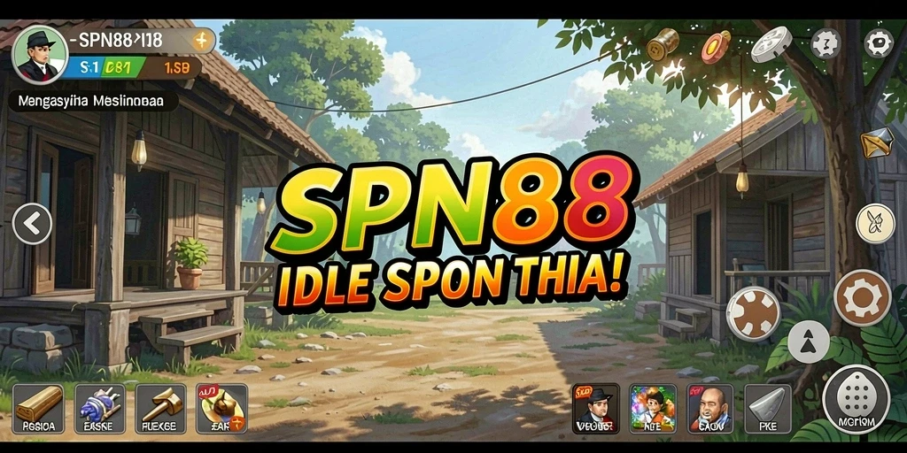 Screenshot dari gameplay <strong>SPN88</strong> yang menampilkan karakter dan sumber daya yang sedang dikelola.