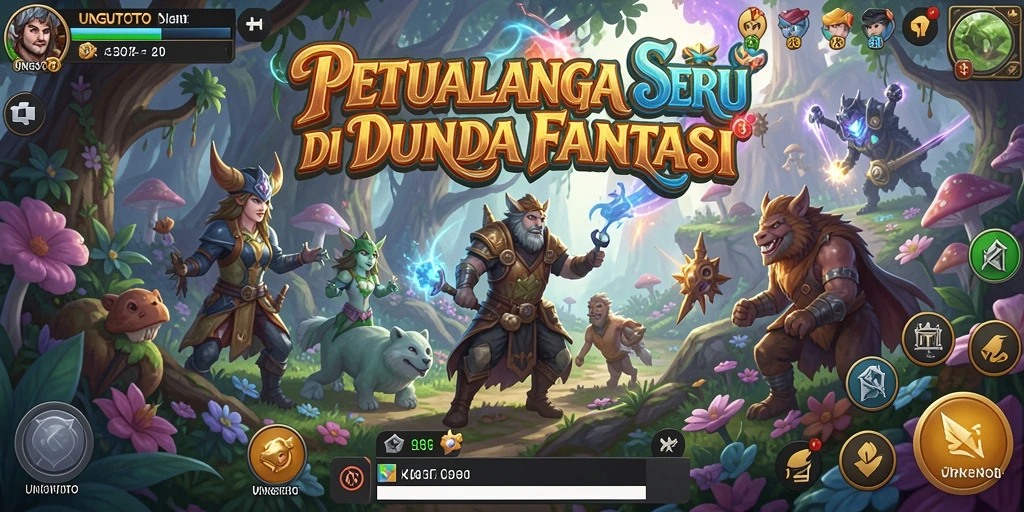 Screenshot utama UNGUTOTO menampilkan momen seru dalam petualangan.