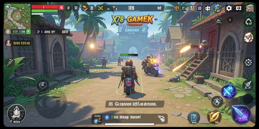 Tampilan gameplay X78 yang menampilkan karakter dalam petualangan Idle.